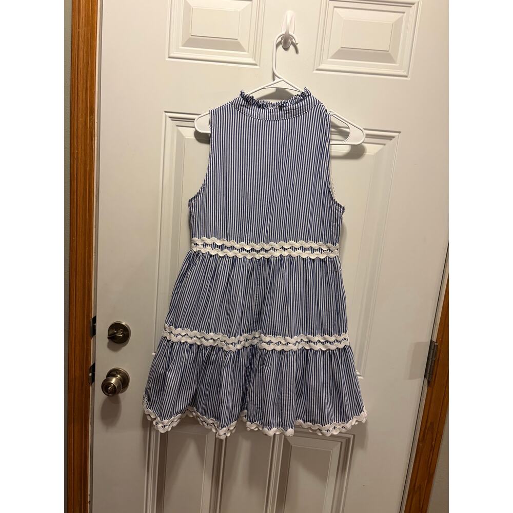 Entro Striped Ric Rac Dress Size Small - Picture 3 of 4